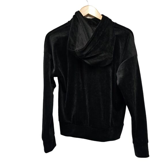 EVEREVE‎ Coco Velour Hoodie Sweatshirt Black SMALL - Picture 4 of 4